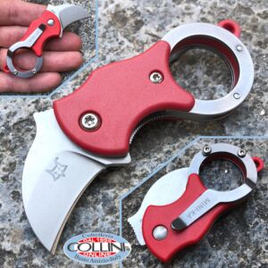 Fox - Mini-Ka - Red Nylon - Sandblasted - FX-535R - karambit knife