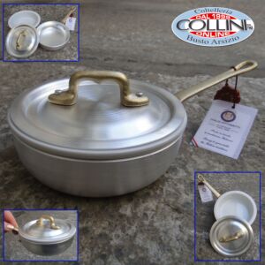 Made in Italy - Aluminum pan with handle and lid with ceramic bowl cm. 12 - LE PICCOLE