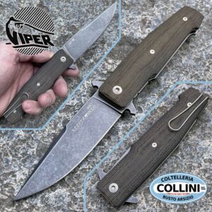 Viper - Keeper - PVD e Micarta Nera - by Fabrizio "Silvester" Silvestrelli - V5890CN - coltello