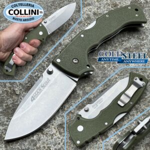 Cold Steel - 4 Max Scout knife - OD Green Stone Washed - 62RQ-ODSW - folding knife