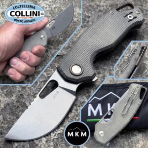 MKM - Vincent by Vox - SW CPM-MagnaCut & Green Canvas Micarta - VCM-GC - knife